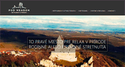 Desktop Screenshot of penzionpodhradom.sk